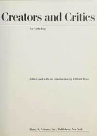 Abstract expressionism: Creators and critics: an anthology