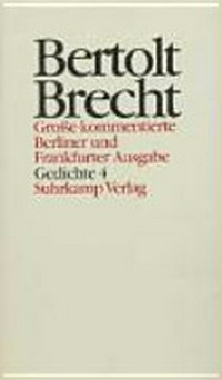 Gedichte und Gedichtfragmente 1928 - 1939