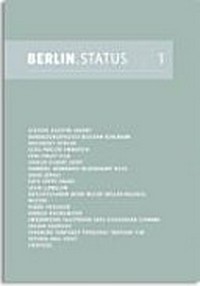 Berlin.Status [1] [Acevedo ... ; ein Projekt der Künstlerhaus Bethanien GmbH ; ... anlässlich der Ausstellung "Berlin.Status [1]" im Ausstellungsraum des Künstlerhauses Bethanien, Berlin, 12. April bis 6. Mai 2012]