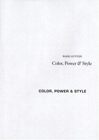 Wade Guyton - color, power & style: Kunstverein in Hamburg [29. Oktober 2005 - 8. Januar 2006]