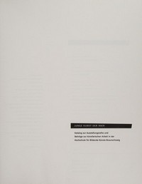 Junge Kunst der 90er: Katalog zur Ausstellungsreihe und Beiträge zur künstlerischen Arbeit in der Hochschule für Bildende Künste Braunschweig [1993]
