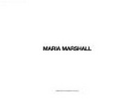 Maria Marshall [anläßlich der Ausstellung im Kunstverein Freiburg, 23.11.2001 - 13.1.2002, Site Gallery, Sheffield, 8.6. - 27.7.2002]